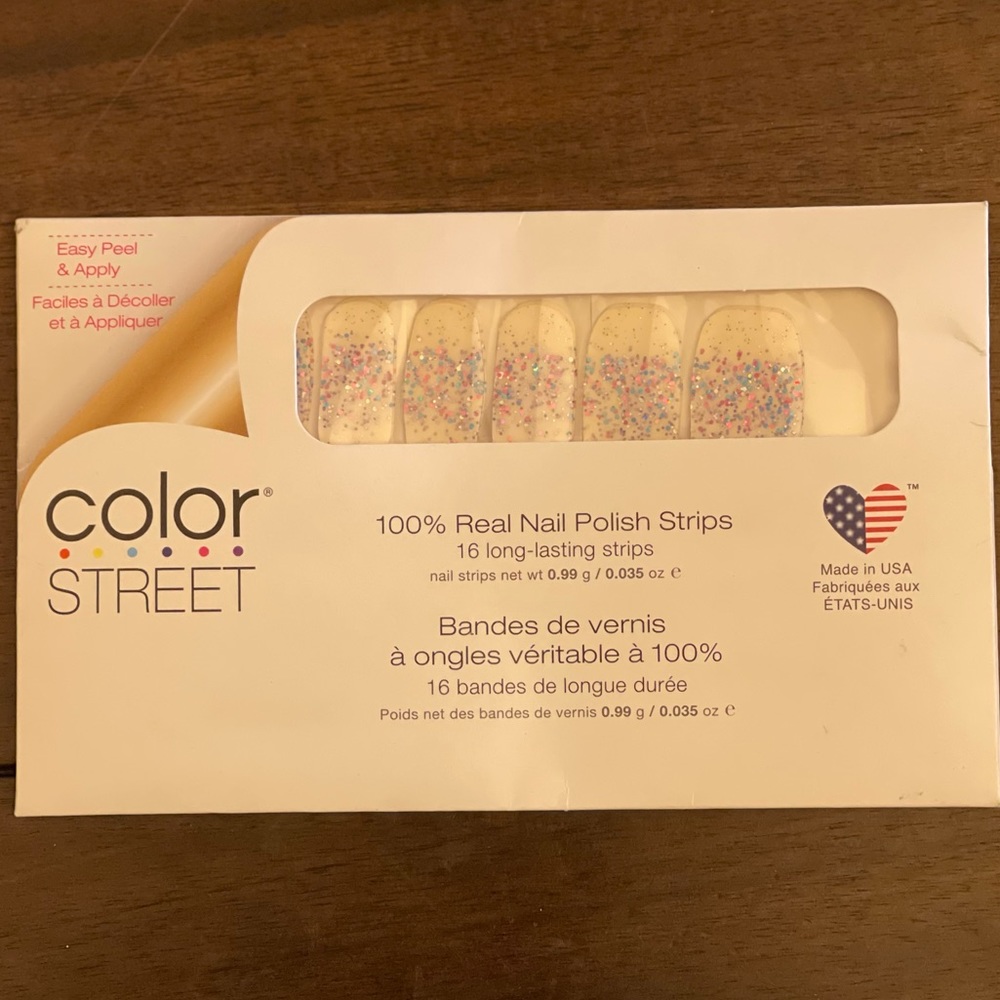 Colorstreet glittery nail strips